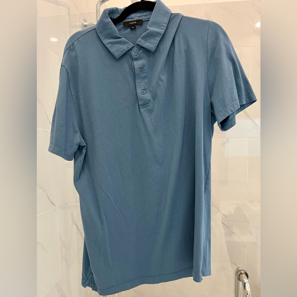 Men's Vince Blue Polo Shirt